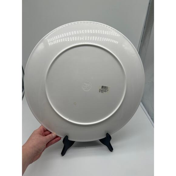 French Bull Ziggy Round Geometric Colorful Melamine Platter 15.5 Inches - Picture 4 of 7